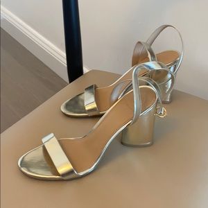 Tory Burch metallic sandals